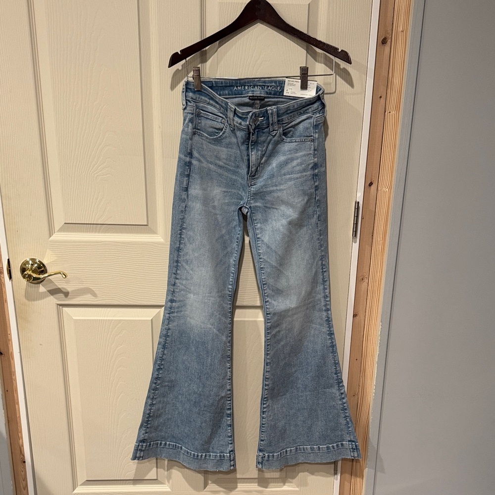 American Eagle Outfitters Light Blue Flare Jeans